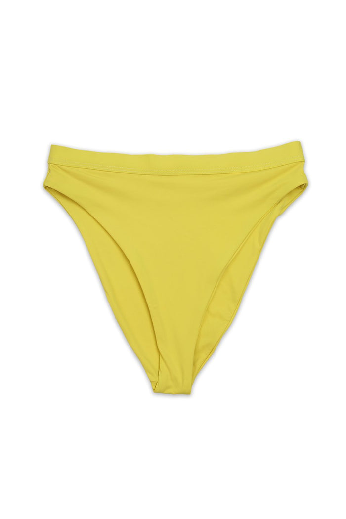 Amaka Yellow High Waist Bikini Bottom