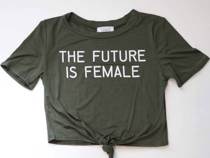 The Future Is Female Crop Top