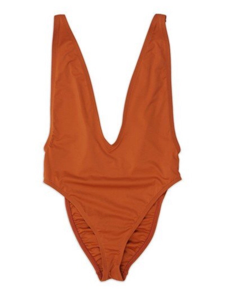 Chinwe High Cut Low V-Neck One Piece