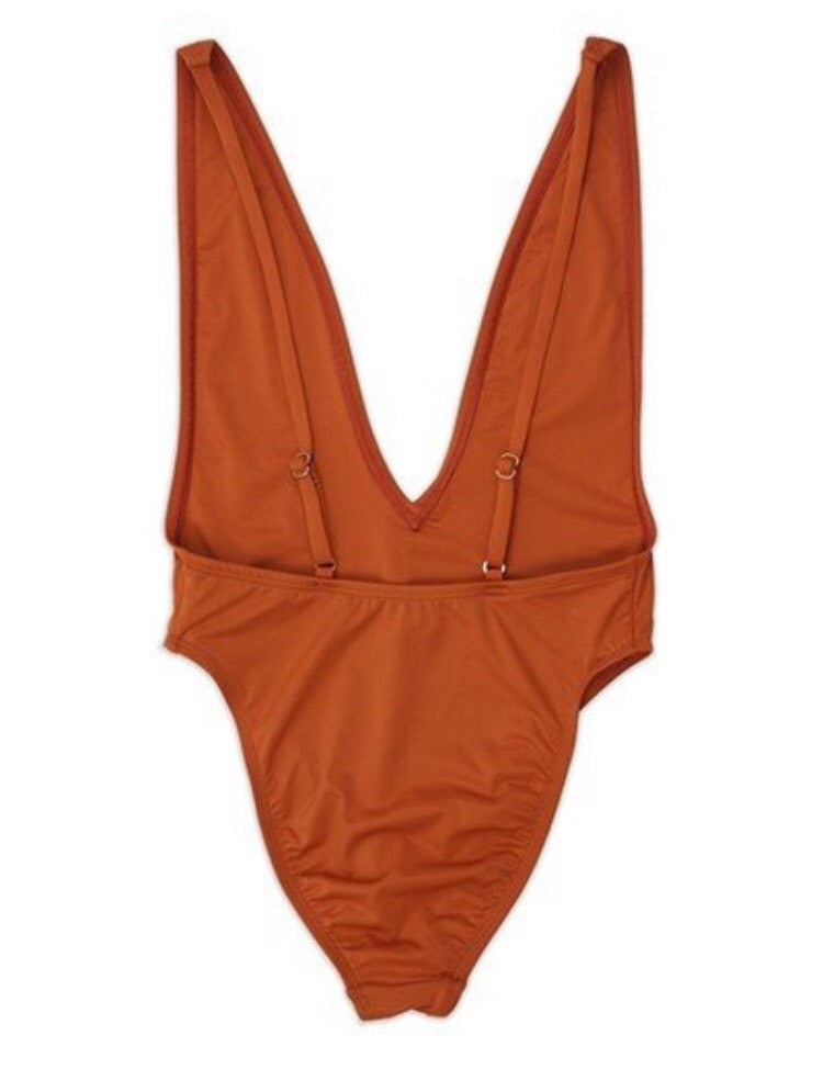 Chinwe High Cut Low V-Neck One Piece