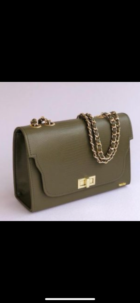 Mak Nisy Satchel Handbag (Olive Green)